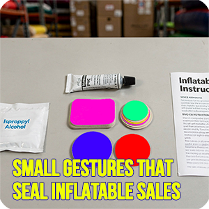 Small Gestures That Seal Inflatable Sales